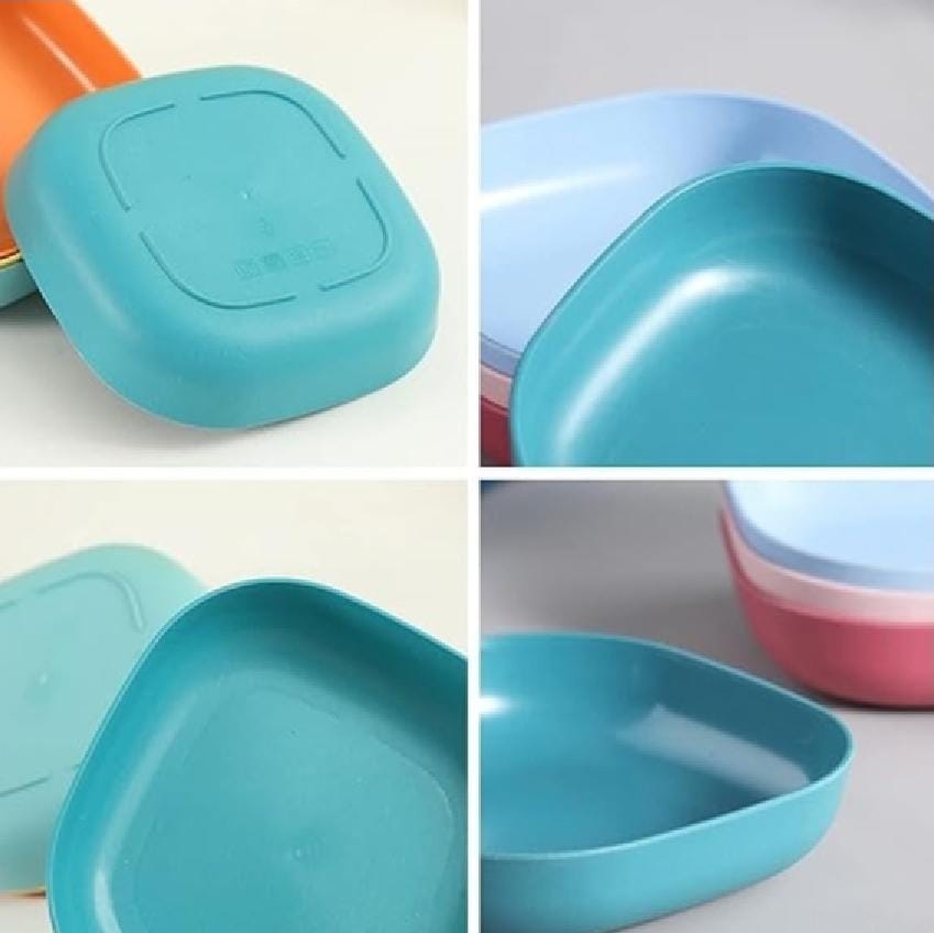 10Pcs Food Grade Plastic Spit Bone Dish Set.