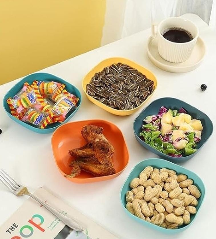 10Pcs Food Grade Plastic Spit Bone Dish Set.