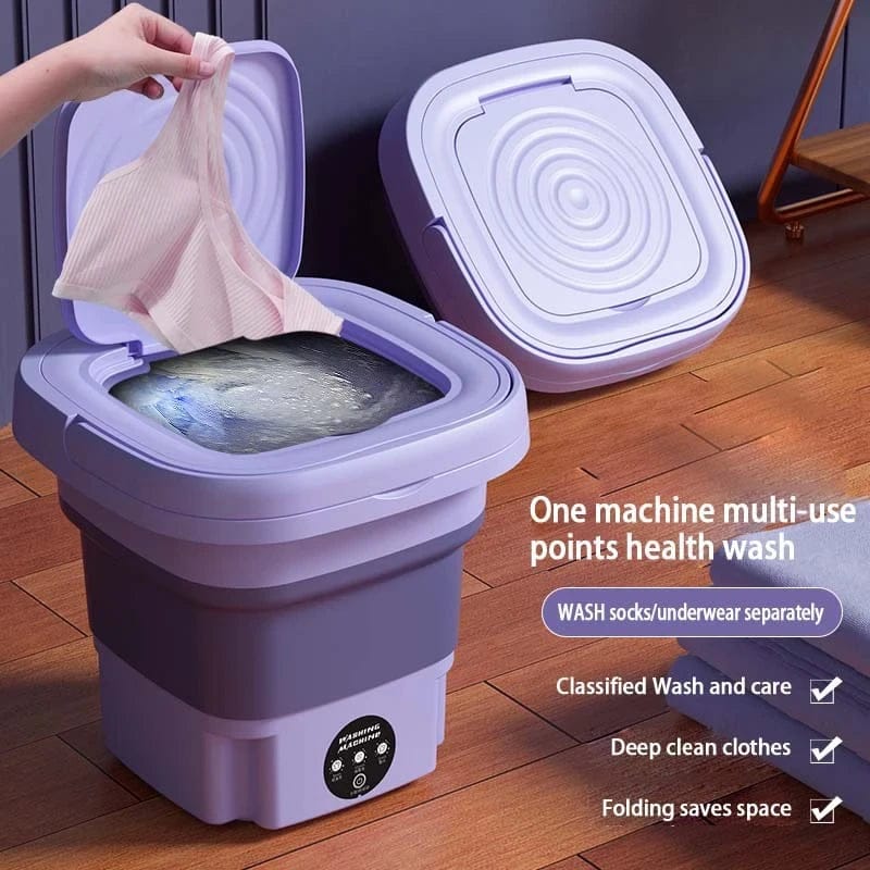 Foldable Mini Washing Machine With Dryer