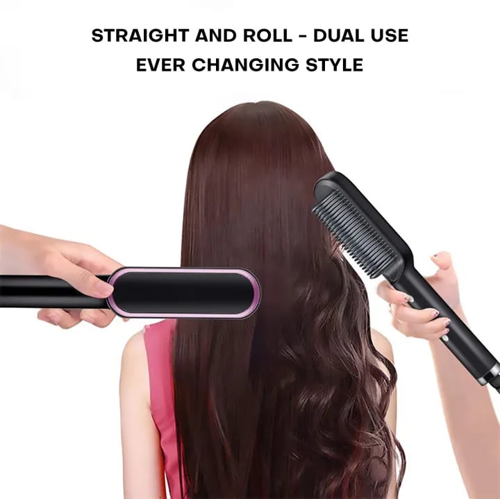 Multifunctional Electric Brush Hair Straightener Comb