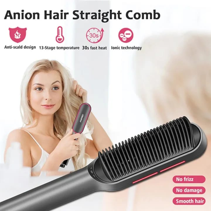 Multifunctional Electric Brush Hair Straightener Comb