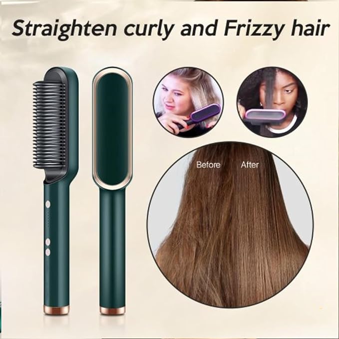 Multifunctional Electric Brush Hair Straightener Comb