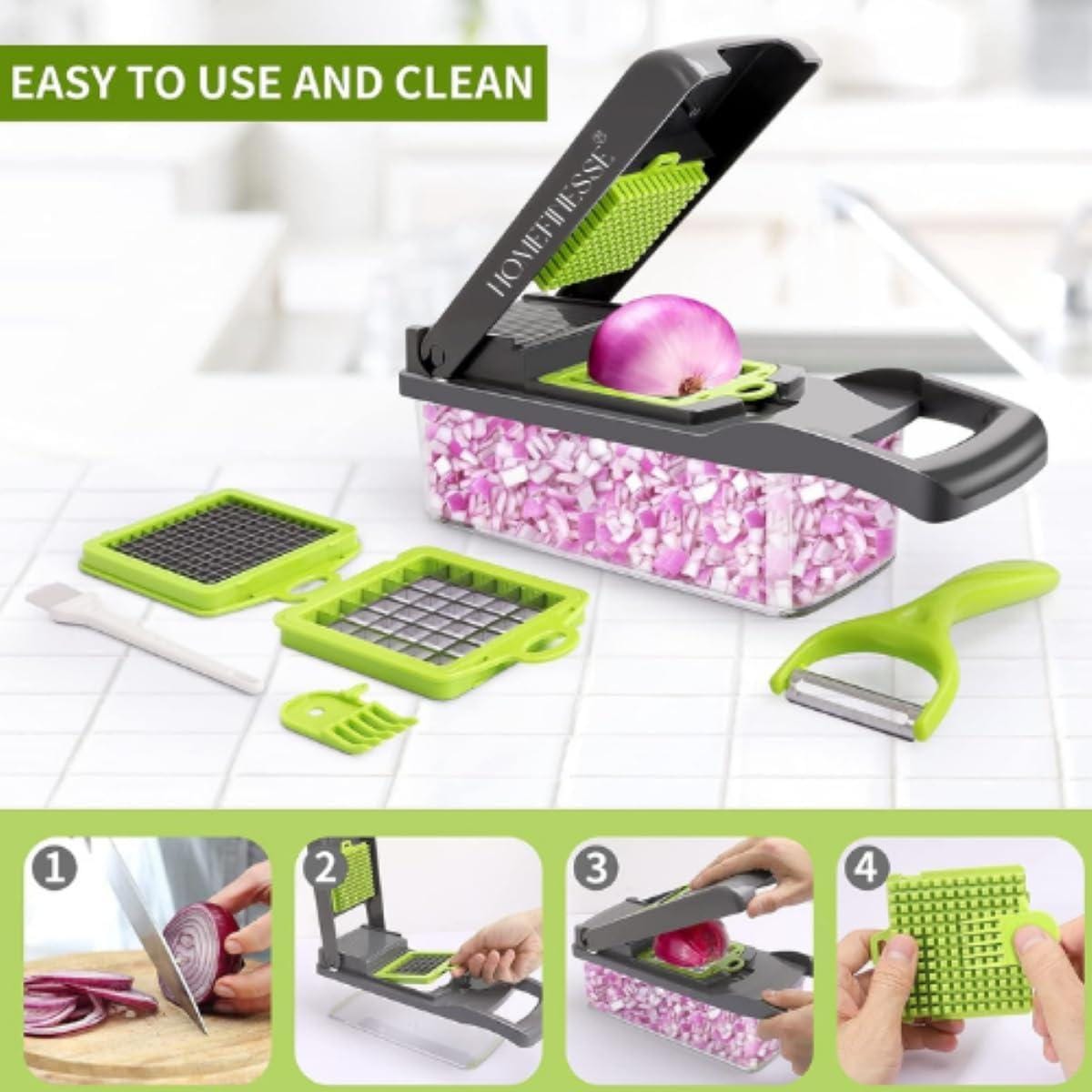 Multifunctional Vegetable Cutter Nicer Dicer Plus Salad Vegetable & Fruit Cutter.