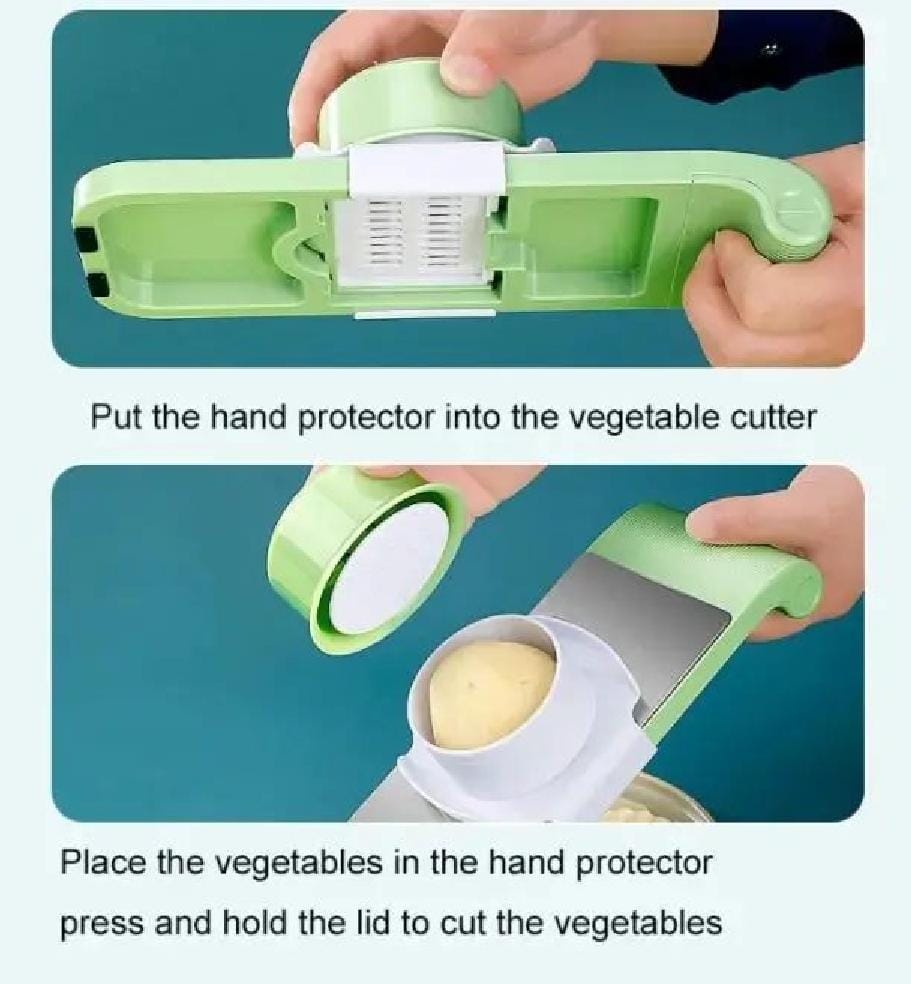  Multi Functional 5 in 1 Vegetable and Fruit Grater & Slicer Chopper.