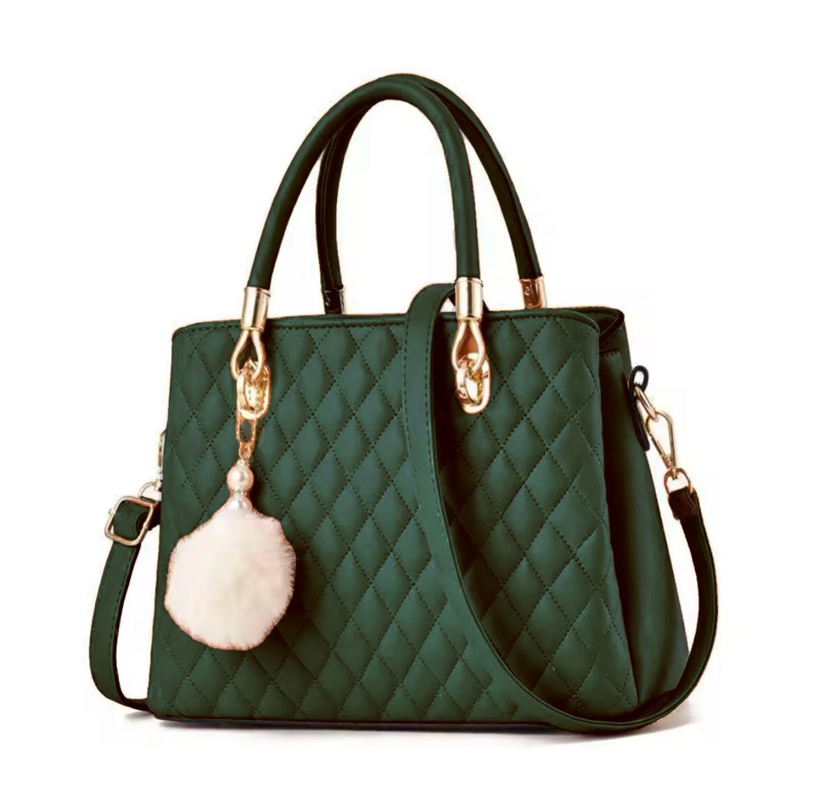 New Arrival Handbag With Daimond Grid For Women & Girls.