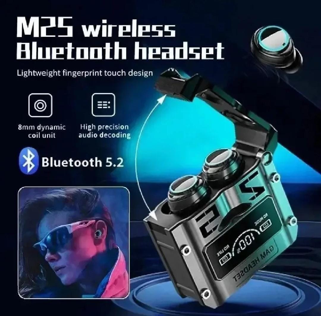 M25 TWS Wireless Bluetooth Earbuds