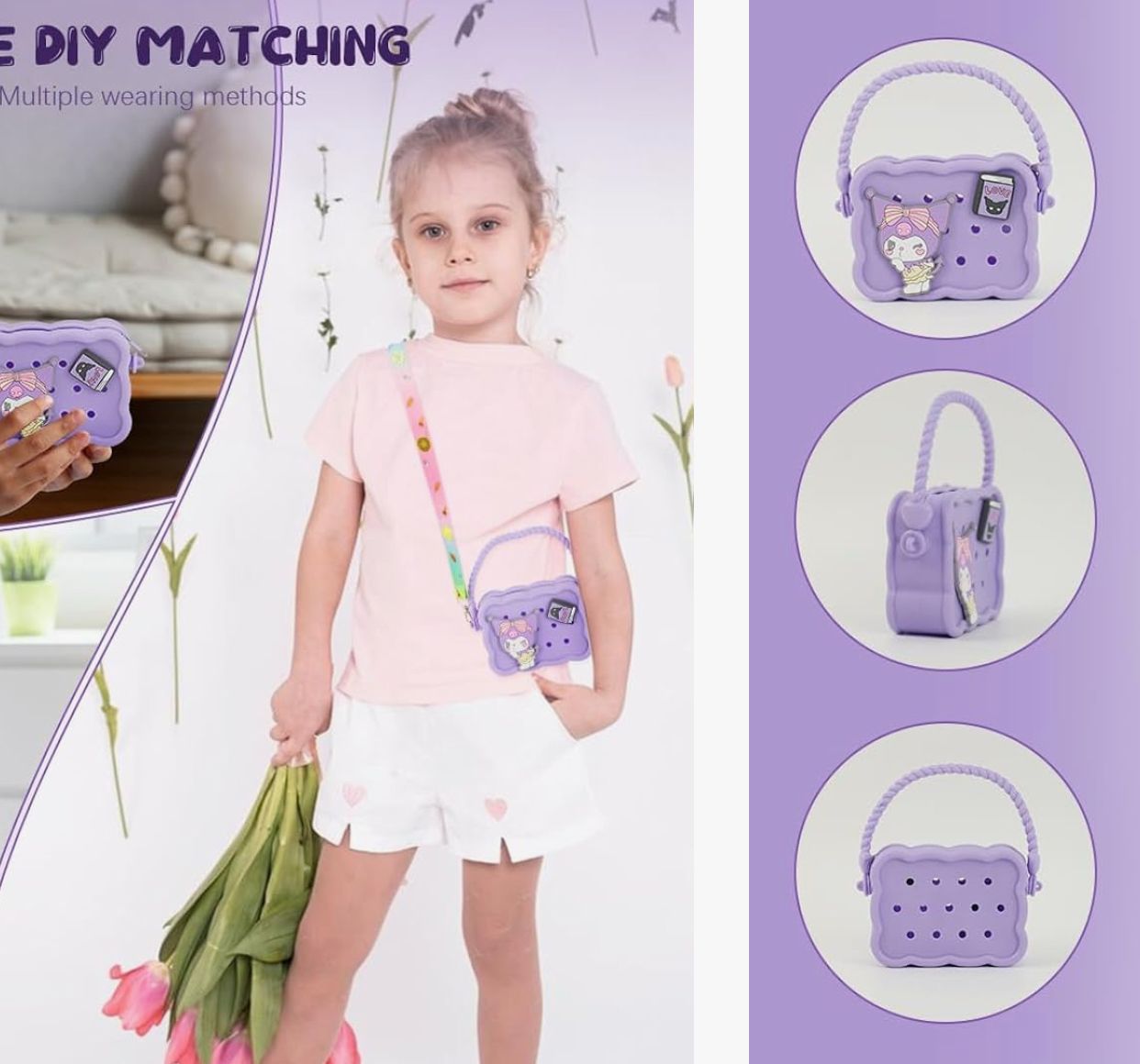 3D Kids Silicone Bags with Long Strap