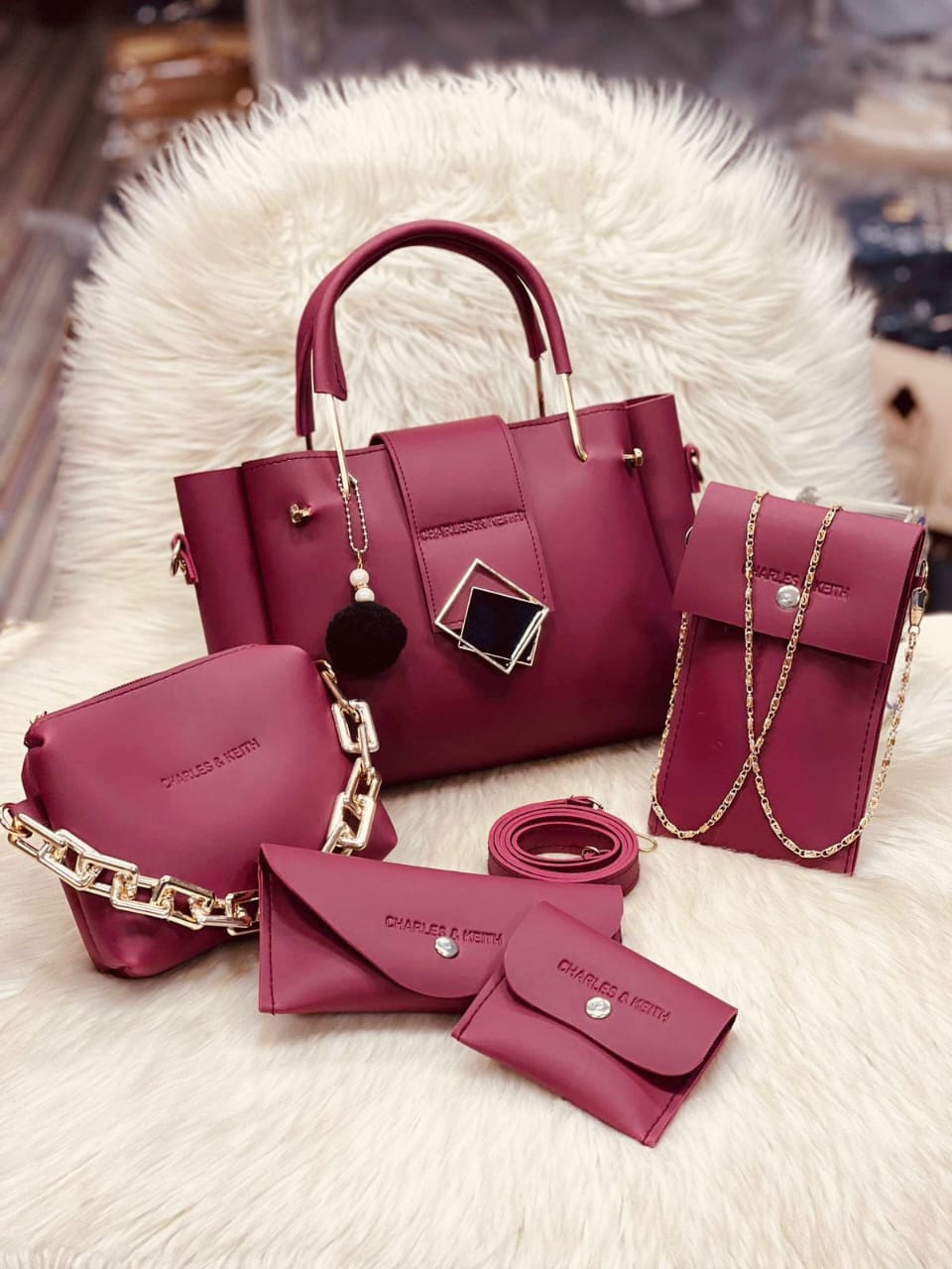 NEW ARRIVAL 5 PCS HANDBAG